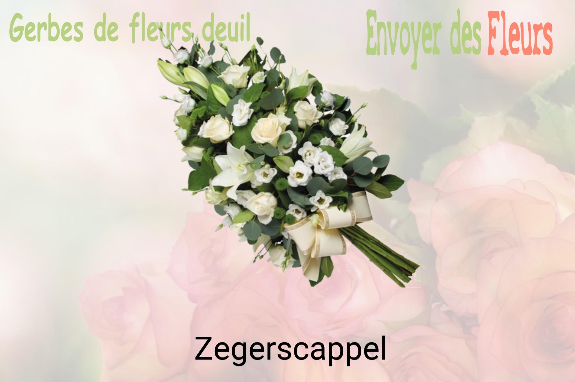 Gerbe de fleurs de deuil livrée à Zegerscappel